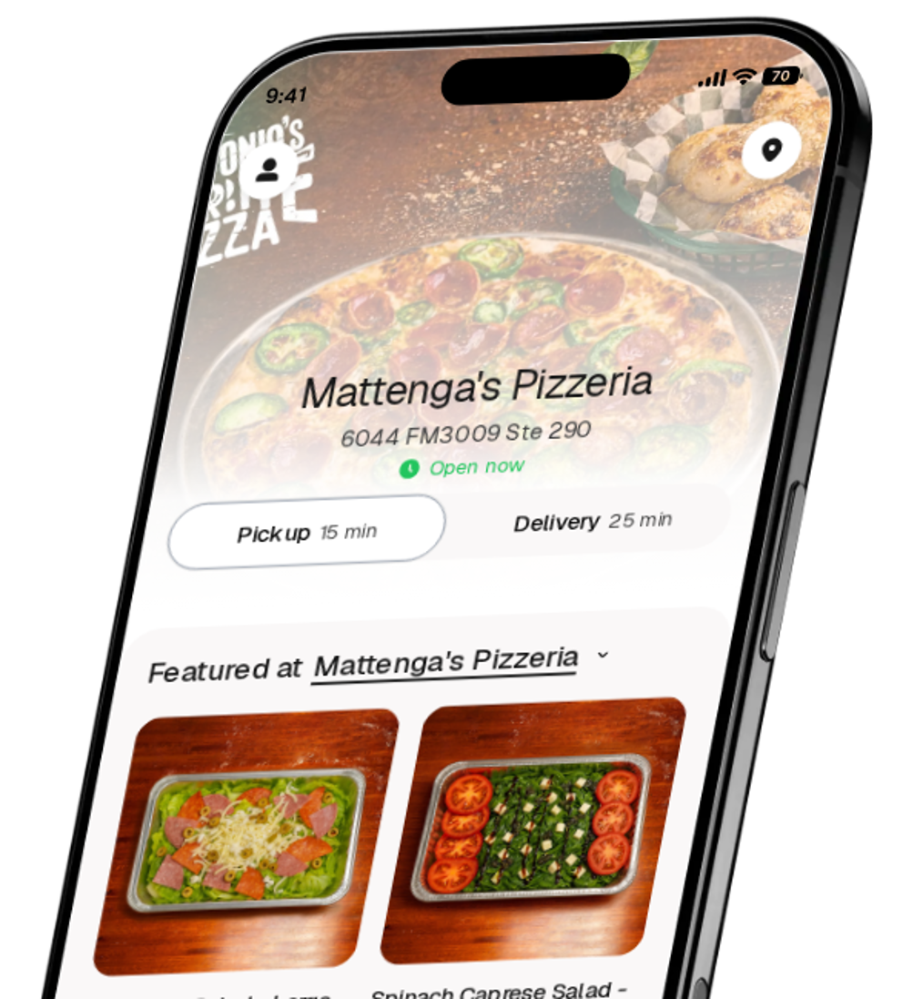 Mattenga's Pizzeria app preview