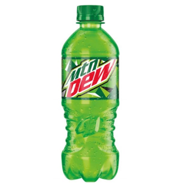 20 oz Mountain Dew.