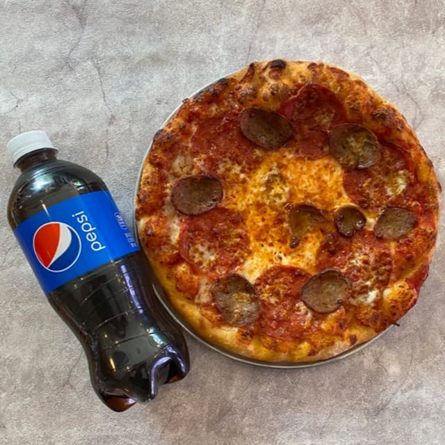 Personal 10" 2 topping + drink.