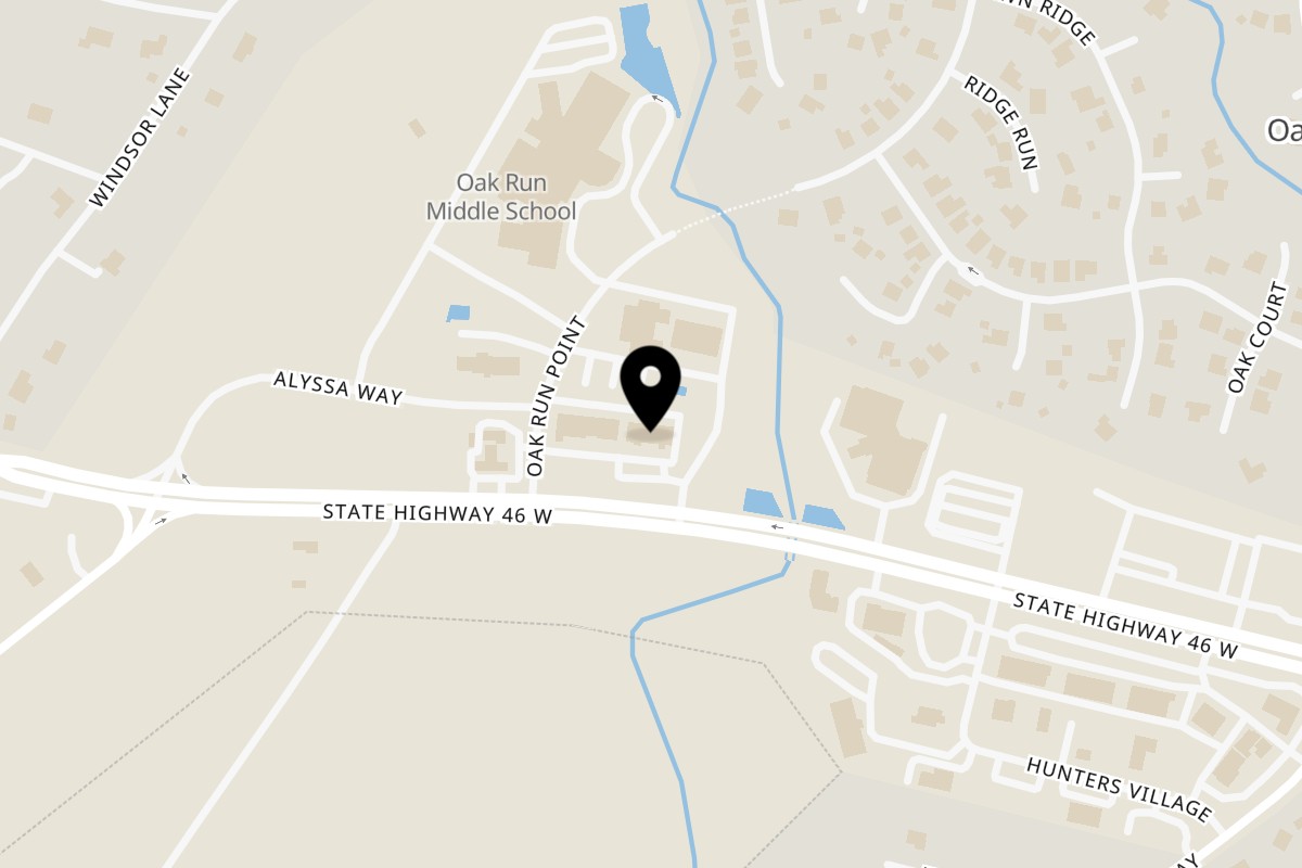 Map showing the location of Mattenga's Pizzeria 46 HW New Braunfels on 2180 TX-46 STE 107 in New Braunfels